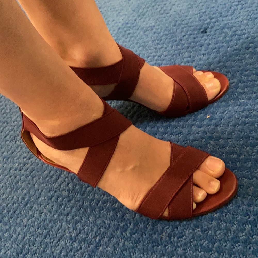 Chocolate heeled sandals